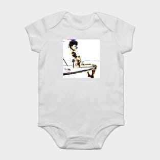 Tatoo babe sunbath Baby Bodysuit